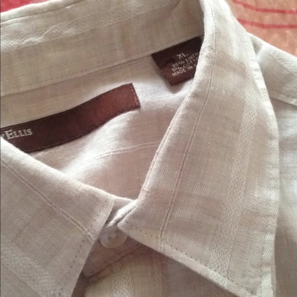 Perry Ellis x-Lg Linen short sleeve shirt. - Picture 6 of 6